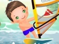 게임 Couple baby windsurfing