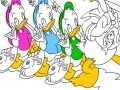 게임 Donald and Family Online Coloring