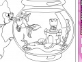 게임 Figaro Cat and Cleo Fish Online Coloring Game