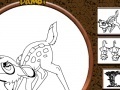 게임 Bambi and Friends Online Coloring Page