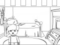 게임 Cartoon House Online Coloring Game