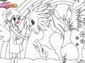 게임 Coloring Sarah and Her Pony