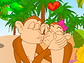 게임 Cute monkey kissing