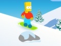 게임 Bart snowboarding