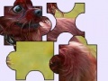 게임 Little frightened dog puzzle 
