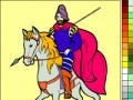 게임 Coloring: Knight on horseback