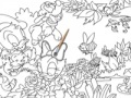 게임 Donald's garden online coloring page