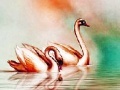 게임 Golden swans slide puzzle