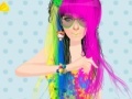 게임 Multicolor dyed hair girl 
