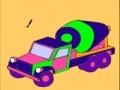 게임 Pink concrete truck coloring 
