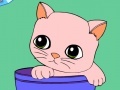 게임 Coloring cute kitten