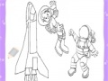 게임 Cute astronauts coloring